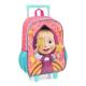 Mochila com Rodinhas Masha e o Urso  Rosa und - Maxlog